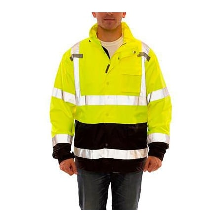 Tingley Icon LTE Jacket, Size Men's 4XL, Type R Class 3, Fluorescent Yellow, Green, Black J27122.4X